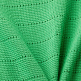 Esprit Pointelle cotton jumper Green