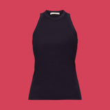 Esprit Rib Knit Tank Top In Navy