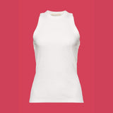 Esprit Rib knit tank top In Off White
