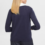 Esprit V-Neck Knit Sweater Navy