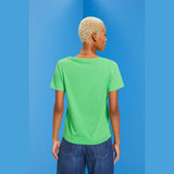 Esprit V-Neck T-Shirt With Floral Embroidery