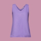 Esprit V-Necked Tank Top In Purple