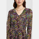 Esprit Woven mini dress with floral pattern