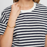 Esprit Striped t-shirt 100% cotton in Navy