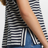 Esprit Striped t-shirt 100% cotton in Navy