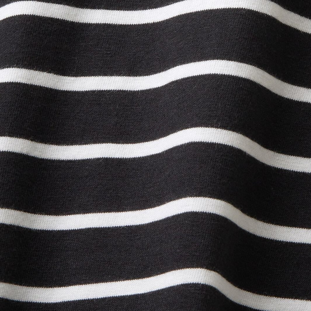 Esprit Striped Long Sleeve Top in Black
