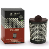 Esteban Teck & tonka Scented Decorative Candle 180g