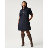 Estelle Avia Short Denim Dress In Indigo Noir