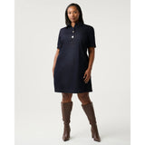Estelle Avia Short Denim Dress In Indigo Noir