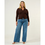 Estelle Bronti Knit Top In Chocolate