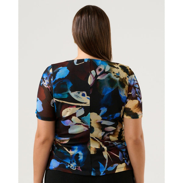 Estelle Cleo Mesh Print Top