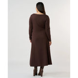 Estelle Equinox Dress In Chocolate