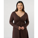 Estelle Equinox Dress In Chocolate