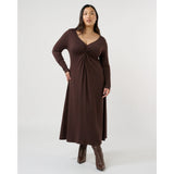 Estelle Equinox Dress In Chocolate