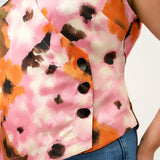 Estelle Freya Vest-Style Top in Peony/Mandarin