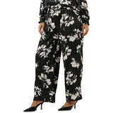 Estelle Gilda Floral Print Pants in Black/White