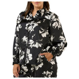 Estelle Gilda Floral Shirt in Black/White
