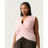 Estelle Hadley Knot Detail Top in Pale Pink
