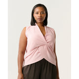 Estelle Hadley Knot Detail Top in Pale Pink