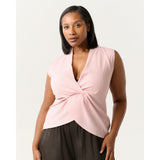Estelle Hadley Knot Detail Top in Pale Pink