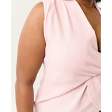Estelle Hadley Knot Detail Top in Pale Pink