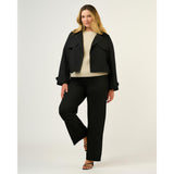 Estelle Jude Cropped Trench Jacket in Black