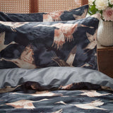 EW by Edinburgh Weavers Flyway Exotic Piped Duvet Cover Set Ink