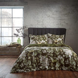 EW by Edinburgh Weavers Lavish Floral Printed Piped Cotton Sateen Duvet Cover Set