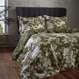 EW by Edinburgh Weavers Lavish Floral Printed Piped Cotton Sateen Duvet Cover Set