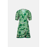 Fabienne Chapot Ariel Dress In Green Glow/Pool Blue