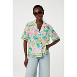 Fabienne Chapot Brock Blouse Warm White/Green Glo