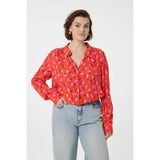 Fabienne Chapot Coco Blouse In Tangerine/Pink Dream