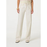 Fabienne Chapot Lucy Wide Leg Jeans In Warm White