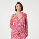 Fabienne Chapot Natty Dress In Pink Glow/Tangerine