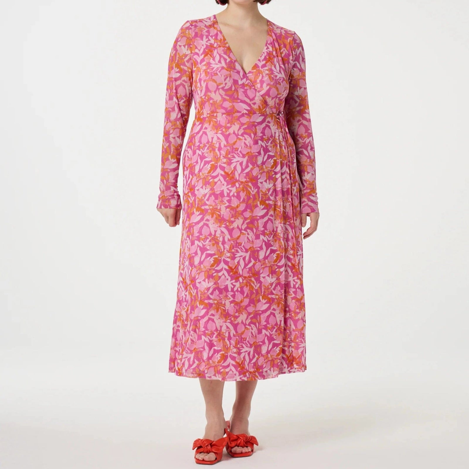 strapless open back dress Fabienne Chapot Natty Dress In Pink Glow/Tangerine