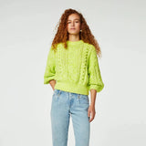 Fabienne Chapot Suzy 3/4 sleeve Pullover in Lovely Lime