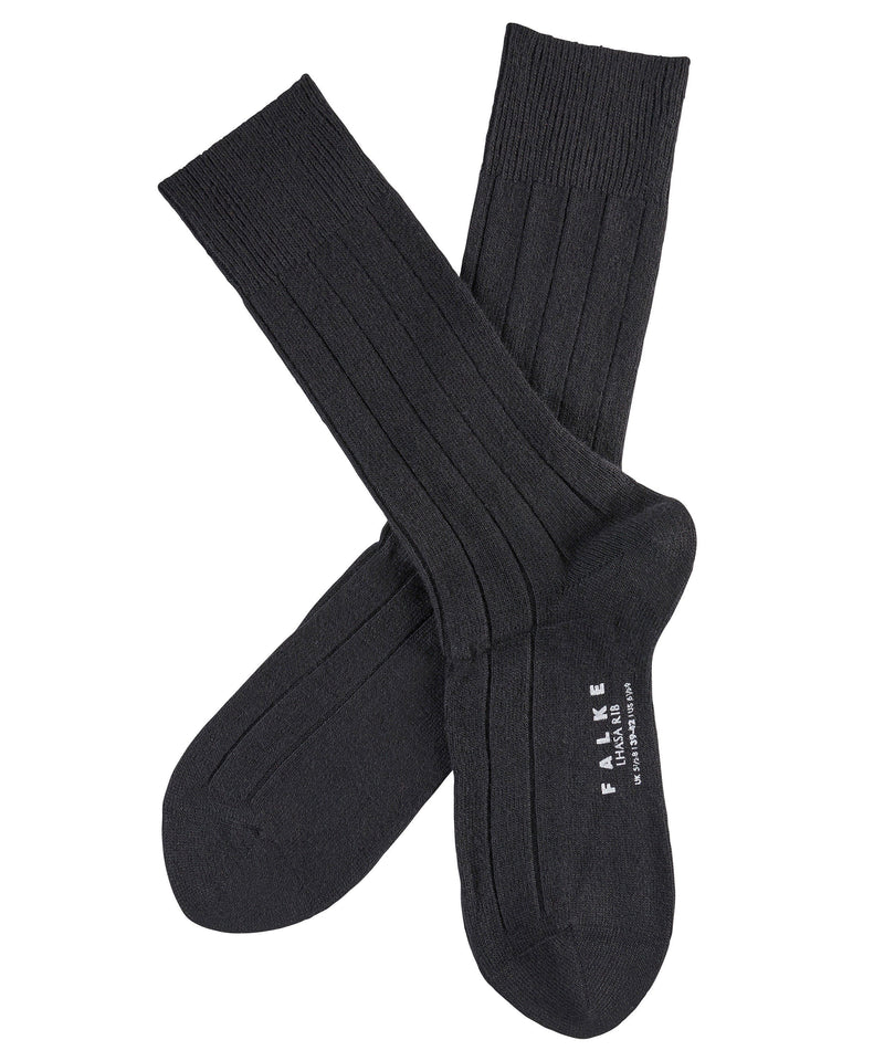 Falke Black Lhasa Rib Socks