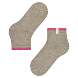 FALKE Cosy Plush Short Socks With Soft Plush Soles In Nut Mel