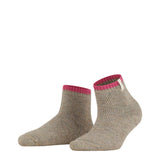 FALKE Cosy Plush Short Socks With Soft Plush Soles In Nut Mel