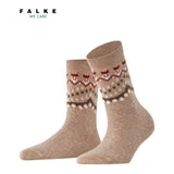 FALKE Cosy Wool Special Edition Women Socks With Cashmere In Beige Mel