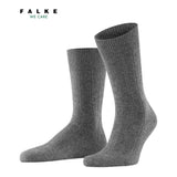 FALKE Lhasa Rib Men Socks Made Of Merino Wool & Soft Cashmere In Grey