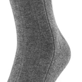 FALKE Lhasa Rib Men Socks Made Of Merino Wool & Soft Cashmere In Grey