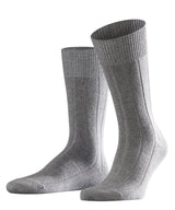 Falke Light Grey Lhasa Rib Socks