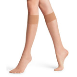 FALKE Pure Matt Knee-High Socks In Powder