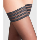 FALKE Pure Matt Women Stay-Ups In Black