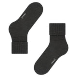 FALKE Striggings Boot Socks With Rustic Rib In Black