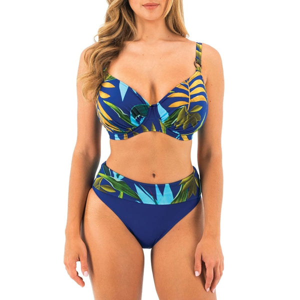 Fantasie Pichola Fold Bikini Brief In Tropical Blue