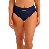 Fantasie Azores Textured High Waisted Bikini Bottoms in Midnight