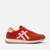 FirFlop RETRO-Q Fabric/Suede Trainers In Cherry Tomato Pink