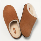 FitFlop Chrissie Shearling Suede Slippers in Tan
